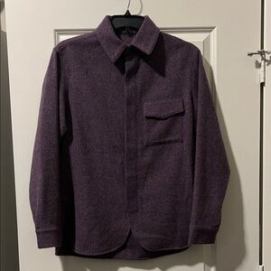 Elegant Men's Purple Button Down Shirt